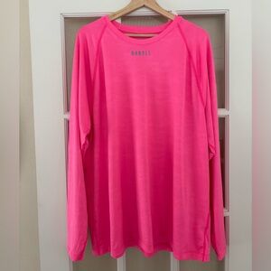 NOBULL Men’s Seamless Long Sleeve Tee Pink Camo XXL